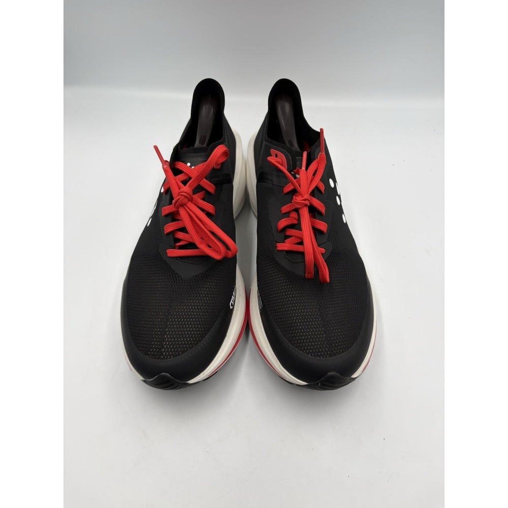 CRAFT Men's Black Red White Low Top Lace-Up Running Athletic Sneakers - Picture 3 of 9